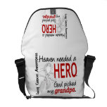 Heaven Needed A Hero Grandpa Lung Cancer Courier Bag