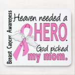 Heaven Needed A Hero Mom Breast Cancer Mouse Pads