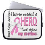 Heaven Needed A Hero Mother Breast Cancer Laptop Sleeve