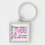Heaven Needed A Hero Sister-In-Law Breast Cancer Key Chains