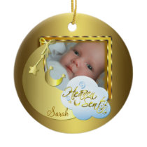 Heaven Sent Baby Photo Birth Ornament