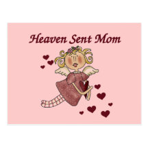 Heaven Sent Mom T-shirts and Gifts Post Card