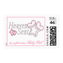 Heaven sent us a precious Baby Girl! postage