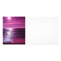 Heaven shines Purple Photo Card Template