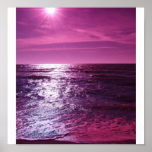 Heaven Shines Purple Posters