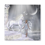 Heavenly Angel And Unicorn Magnet Heavenly Angel And Unicorn Magnet