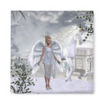 Heavenly Angel And Unicorn Magnet Heavenly Angel And Unicorn Magnet