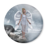 Heavenly Angel And Unicorn Magnet Heavenly Angel And Unicorn Magnet