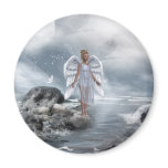 Heavenly Angel And Unicorn Magnet Heavenly Angel And Unicorn Magnet