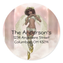 Heavenly Angel - Beautiful Angel 2 Address Labels stickers by mrssocolov4 Heavenly Angel - Beautiful Angel 2 Address Labels stickers