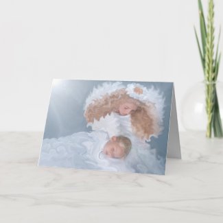 Heavenly Angel Christmas Holiday Greeting Card card