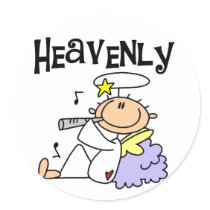 Heavenly Angel Stickers by stick_figures Heavenly Angel Stickers