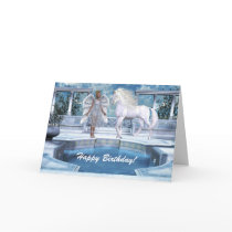 Heavenly Angel Unicorn Scene cards by mickeyelvis128 Heavenly Angel Unicorn Scene cards