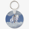 Heavenly Angel Unicorn Scene keychains by mickeyelvis128 Heavenly Angel Unicorn Scene keychains