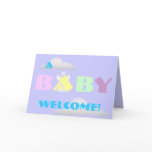 Heavenly Baby Welcome-Customize Greeting Card