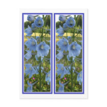 HEAVENLY BLUE BOOKMARKS postcards