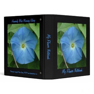 Heavenly Blue Morning Glory binder