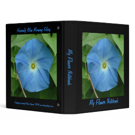 Heavenly Blue Morning Glory binder