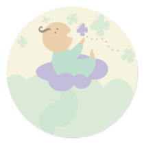 heavenly cloud baby products packaging gift sticke stickers