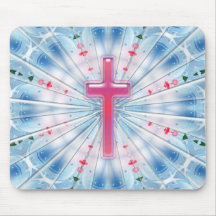 HEAVENLY CROSS MOUSE PAD