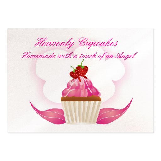 Heavenly Cupcakes Business Card Templates (front side)