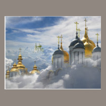 Heavenly Domes - Easter postcard postcards