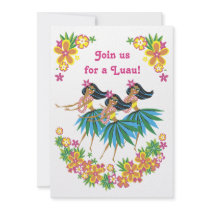 Heavenly Hula Luau & BBQ Invitations