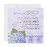 Heavenly Hydrangea - Square Wedding Invitation