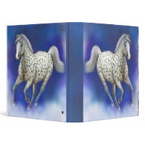 Heavenly Leopard Appaloosa Horse Vinyl Binders