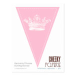 Heavenly Princess Crown 1 Bunting Banner Postcard