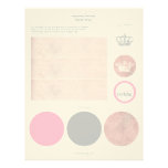 Heavenly Princess Napkin Rings Letterhead Design