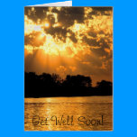 Heavenly Sunset Get Well Soon cards
