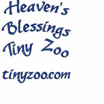 Heaven's Blessings Tiny Zoo - polo shirt, white embroidered shirts