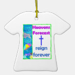 Heavens forecast, reign forever Christian Christmas Ornament