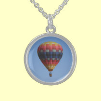 Heavens Quilt Hot Air Balloon Necklace necklaces