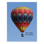 Heavens Quilt Hot Air Balloon Postcard