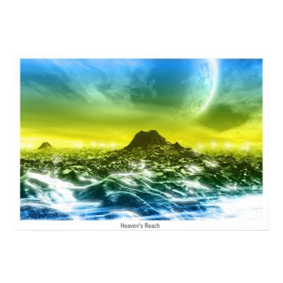 Heaven's Reach ("out there" version) Poster by TerraEscape