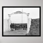 Heavy Artillery at the Gate of Fort Totten 1865 posters