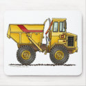 Heavy Duty Dump Truck Construction Mouse Pad mousepads by art1st Heavy Duty Dump Truck Construction Mouse Pad mousepads