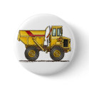 Heavy Duty Dump Truck Construction Pins buttons by art1st Heavy Duty Dump Truck Construction Pins buttons