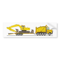 Heavy Duty Dump Truck Crane bumper stickers by graphxpro Heavy Duty Dump Truck Crane bumper stickers
