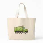 Heavy Duty Dump Truck Green Tote Bag