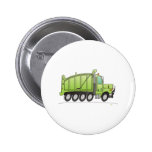 Heavy Duty Dump Truck Green Pinback Buttons