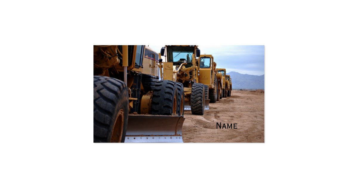 Heavy Equipment Business Card Zazzle