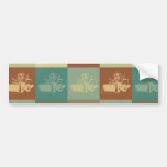 Heavy Equipment Pop Art Bumper Stickers