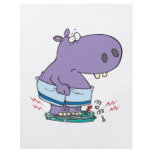 heavy hippo breaking scale diet humor flyer