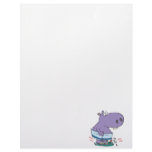 heavy hippo breaking scale diet humor custom letterhead