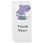 heavy hippo breaking scale diet humor rack card template