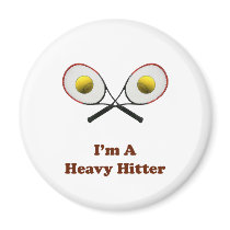Heavy Hitter Tennis Magnet