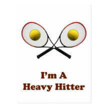 Heavy Hitter Tennis Postcards